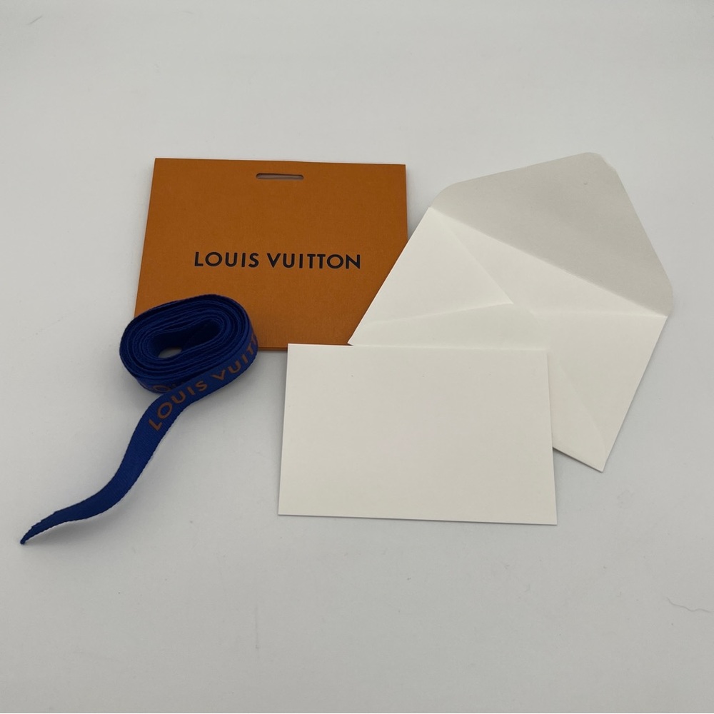 LOUIS VUITTON Gift Card, Sleeve, & Ribbon